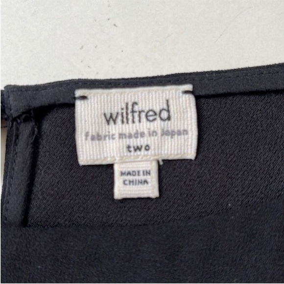 EUC Wilfred / Aritzia Black A-Line Dress Size 2 - Picture 7 of 10